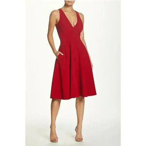 Dress The Population Catalina Dress in Garnet size S NWT Fit and Flare